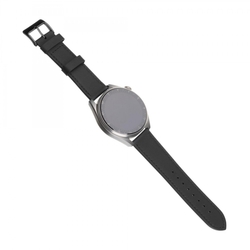 Fixed Leather Strap s šířkou 22mm pro smartwatch, černý