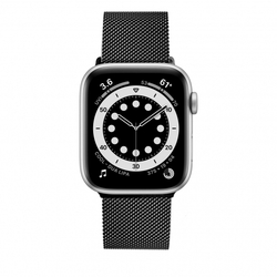 Fixed Mesh Strap síťovaný nerezový řemínek pro Apple Watch 42/44/45mm, černý