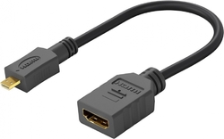 Flexi adaptér HDMI Typ A samice - micro HDMI Typ D samec pro ohebné zapojení