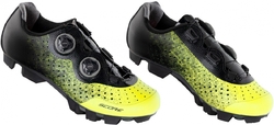 FORCE tretry MTB SCORE, fluo-černé vel.44