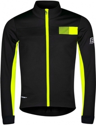 FORCE zimní bunda FROST softshell černo-fluo vel.XL