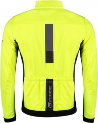 FORCE zimní bunda FROST softshell fluo-černá vel.S