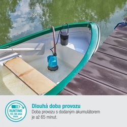 Gardena 14600-20 Ponorné čerpadlo pro čistou vodu 2000/2 18V P4A - sada