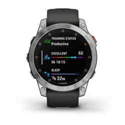 Garmin epix Glass, Silver/Gray Band