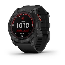 Garmin fenix7X Solar, Gray/ Black Silicone Band (Bez TOPO map)