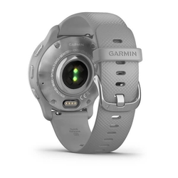 Garmin Venu  2Plus, nerezová luneta Silver, pouzdro a silikonový řemínek Gray