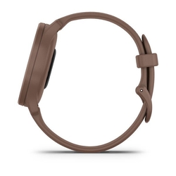 Garmin vívomove Sport Peach Gold/Cocoa, silikonový řemínek