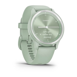 Garmin vívomove Sport,Silver/ Cool Mint, silikonový řemínek