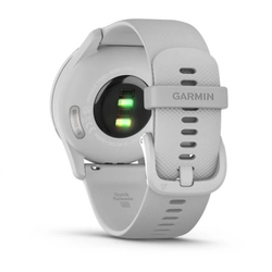 Garmin vivomove Trend, Stříbrná nerezová luneta, pouzdro Mist Grey, silikonový