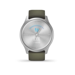 Garmin vivomove3 Style, Silver/Green Band