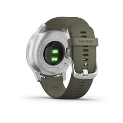 Garmin vivomove3 Style, Silver/Green Band