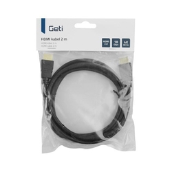 Geti kabel HDMI 2m pozlacený, 4K, ethernet 2.0