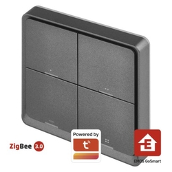 GoSmart Přenosný ovladač scén IP-2004ZB, ZigBee 3.0, 4-tlačítkový