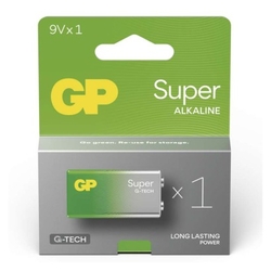 GP alkalická baterie SUPER 9V (6LR61) 1Ks