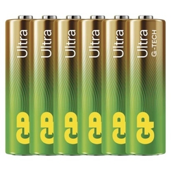 GP alkalická baterie ULTRA AAA (LR03) 4pack