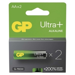 GP alkalická baterie ULTRA PLUS AA (LR6) 2Ks