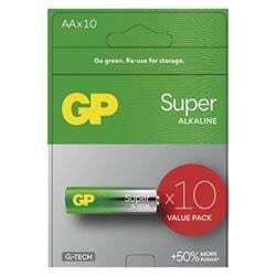 GP Super Alkaline baterie 15A LR06 (AA, tužka) 1,5V 10 kusů