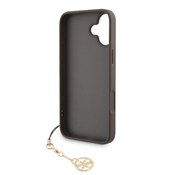 Guess 4G Charm Zadní Kryt pro iPhone 16 Plus Tone on Tone Brown