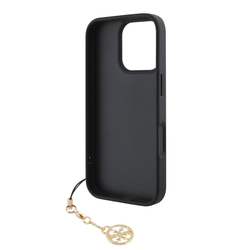 Guess 4G Charm Zadní Kryt pro iPhone 16 Pro Max Tone on Tone Grey