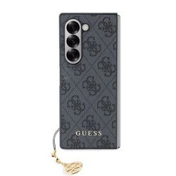 Guess 4G Charm Zadní Kryt pro Samsung Galaxy Z Fold 6 Grey