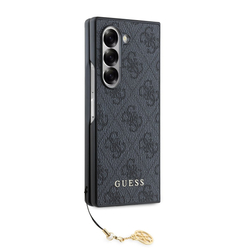 Guess 4G Charm Zadní Kryt pro Samsung Galaxy Z Fold 6 Grey