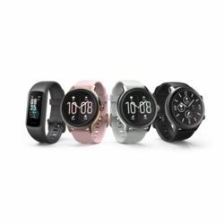 Hama Fit Watch 4910, sportovní hodinky, pulz, oxymetr, kalorie, vodě odolné, růžové