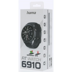 Hama Fit Watch 6910, sportovní hodinky, GPS, pulz, oxymetr, kalorie, vodě odolné, černé