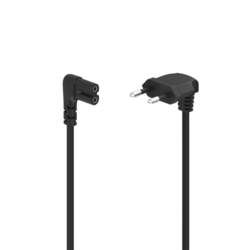 Hama síťový napájecí kabel, kolmé euro vidlice, 3 m