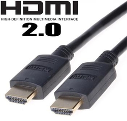 HDMI 2.0 High Speed + Ethernet kabel, zlacené konektory, 0,5m rozlišení 4K*2K/60Hz, 18Gb/s