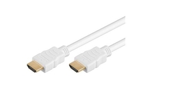 HDMI High Speed + Ethernet kabel bílý, zlacené konektory, 1,5m