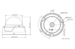 HiLook IP kamera IPC-D180H(C)/ Dome/ 8Mpix/ 4mm/ H.265+/ krytí IP67+IK10/ IR 30m