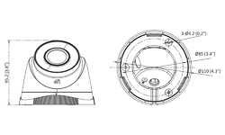 HiLook Powered by HIKVISION 4K PoE Turret KIT/ IK-4248TH-MH/P/ 4x kamery IPC-T280H 2.8mm/ 1x NVR-104MH-C/4P/ 2TB HDD