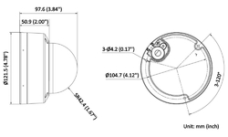 HiLook Powered by HIKVISION IP kamera IPC-D180HA-LU/ Dome/ 8Mpix/ 2.8mm/ Smart Hybrid Light/ Motion detection 2.0/ IP67/ IK08/ LED