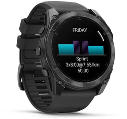 HOD GPS Garmin fenix® 8 – 51 mm, AMOLED, SIate Grey, silikonový řemínek