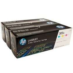 HP 305A CMY 3-pack Toner, 3 x 2600 str, CF370AM pro LJP 300/400 M475, CE411A