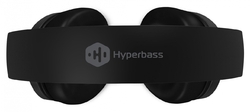 Hyperbass BASS+ Bluetooth bezdrátová sluchátka s mikrofonem, černá