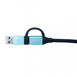 i-tec kabel USB-C na USB-C s integrovanou redukcí na USB-A/3.0