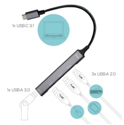 i-tec USB 3.0 Metal pasivní 4 portový HUB