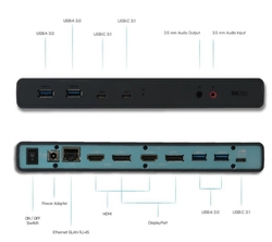 I-TEC USB 3.0 / USB-C 5K Univerzální dual dokovací stanice s PD