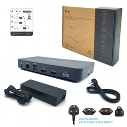 i-tec USB 3.0/USB-C/TB, 3x Video Docking Station Power Delivery 65W