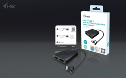 i-tec USB-A/USB-C Dual 4K DP Video Adapter