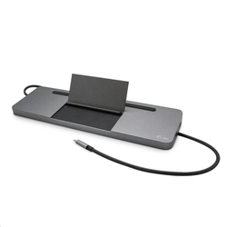 I-TEC USB-C Metal Ergonomic 4K 3x Display Docking Station with Power Delivery 85W + i-tec Universal