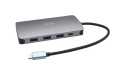 i-tec USB-C Metal Nano Dock HDMI/VGA with LAN, Power Delivery 100 W + zdroj 100W