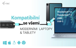 i-tec USB-C Triple Display Docking Station Gen 2, PD 100W