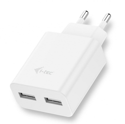 i-tec USB Power Charger 2 Port 2.4A White