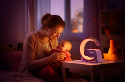 IMMAX LED relaxační lampička FLAMINGO zlatá