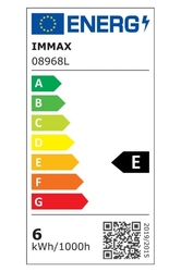 IMMAX LED stolní lampička Heron 2/ Qi nabíjení/ 8,5W/ 504lm/ DC 12V/2,5A/ stmívatelná/ sklápěcí rameno/ stříbrná