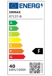 IMMAX NEO LÍNEA SMART nástěnné svítidlo 76cm 40W černé Zigbee 3.0, TUYA