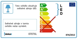 Immax NEO LISTON Smart závěsné svítidlo, 118cm 18W černé Zigbee 3.0