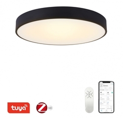 IMMAX NEO RONDATE SLIM Smart stropní svítidlo 60 x 7cm 53W černé Zigbee 3.0, TUYA